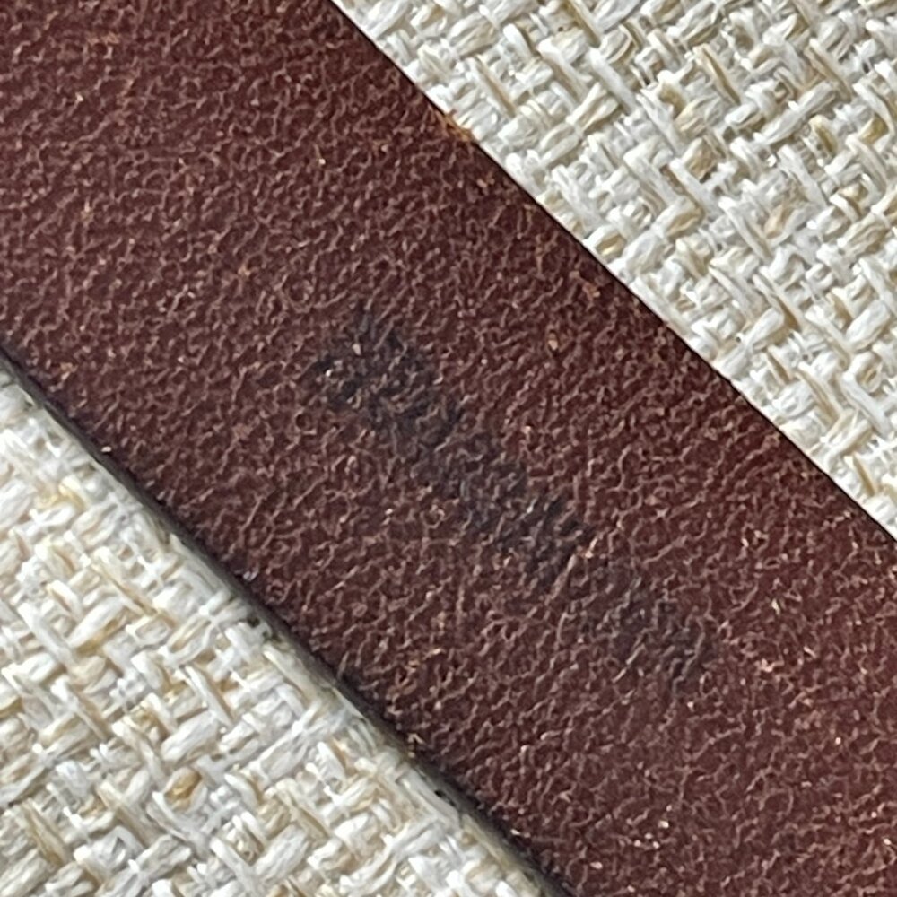 1901 men's belt Brown genuine leather classic belt Formal suit belt XL (40-42) s - Picture 2 of 8